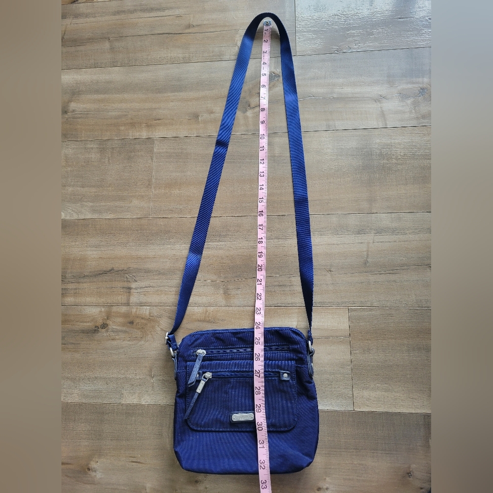Baggallini Crossbody & Wallet RFID Medium Multi-Compartment Nylon Navy Blue - Picture 9 of 14